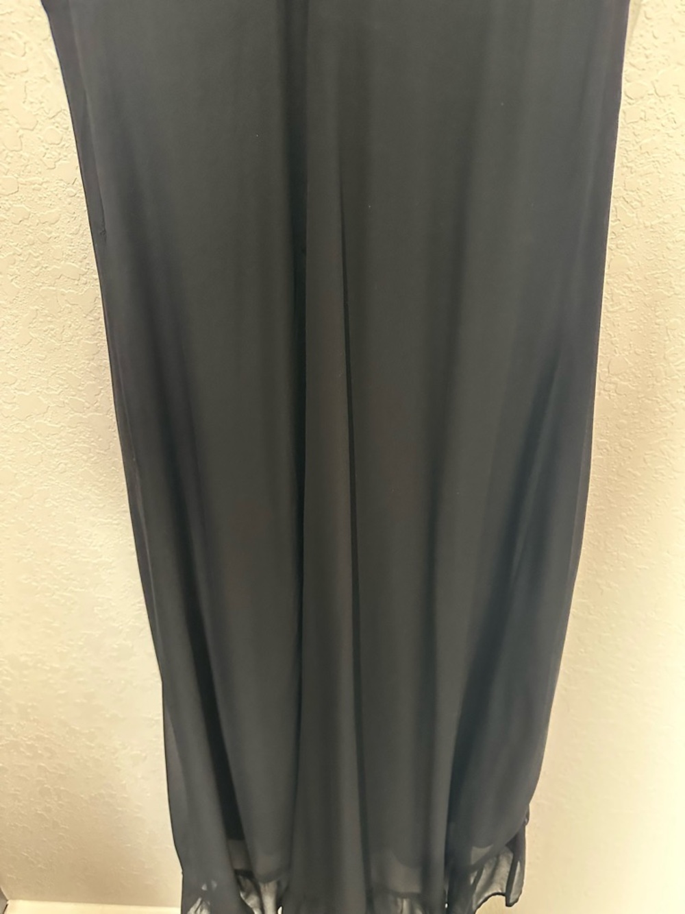 The Kooples Black Ruffle High-Low Sleeveless Dress - Designer Size 1 - Picture 6 of 10